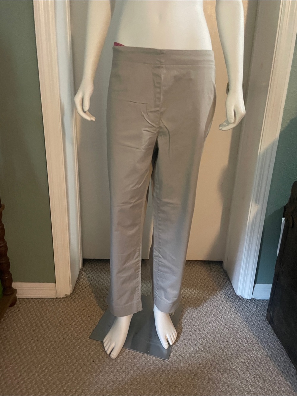 Talbots Taupe Cropped Ankle Pants